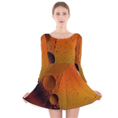 Abstraction Color Closeup The Rays Long Sleeve Velvet Skater Dress by Amaryn4rt