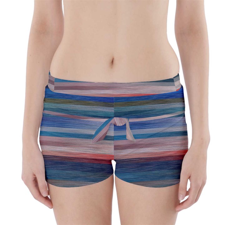 Background Horizontal Lines Boyleg Bikini Wrap Bottoms