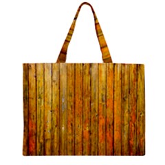 Background Wood Lath Board Fence Zipper Mini Tote Bag by Amaryn4rt