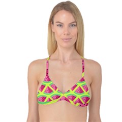 Lovely Watermelon Reversible Tri Bikini Top by Brittlevirginclothing