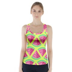 Lovely Watermelon Racer Back Sports Top by Brittlevirginclothing