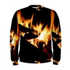 Bonfire Wood Night Hot Flame Heat Men s Sweatshirt