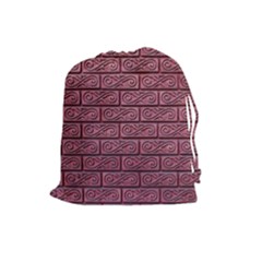 Brick Wall Brick Wall Drawstring Pouches (large) 