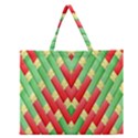 Christmas Geometric 3d Design Zipper Large Tote Bag View1