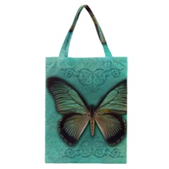 Butterfly Background Vintage Old Grunge Classic Tote Bag by Amaryn4rt