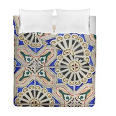 Ceramic Portugal Tiles Wall Duvet Cover Double Side (full/ Double Size) by Amaryn4rt