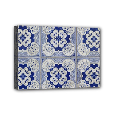 Ceramic Portugal Tiles Wall Mini Canvas 7  X 5  by Amaryn4rt