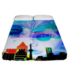 Dirty Dirt Spot Man Doll View Fitted Sheet (king Size) by Amaryn4rt