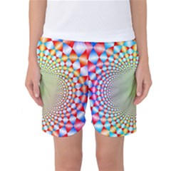 Color Abstract Background Textures Women s Basketball Shorts