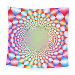 Color Abstract Background Textures Square Tapestry (Large)