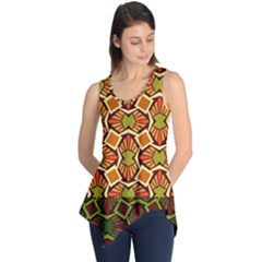 Geometry Shape Retro Trendy Symbol Sleeveless Tunic