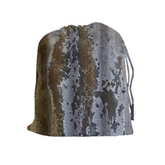 Grunge Rust Old Wall Metal Texture Drawstring Pouches (extra Large) by Amaryn4rt