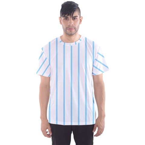 Blue Lines Men s Sport Mesh Tee by Valentinaart