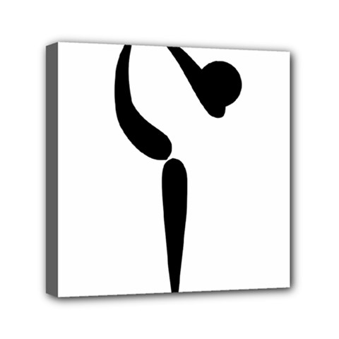 Artistic Roller Skating Pictogram Mini Canvas 6  X 6  by abbeyz71