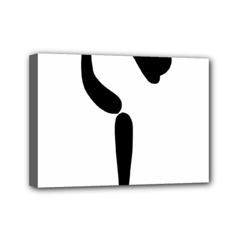 Artistic Roller Skating Pictogram Mini Canvas 7  X 5  by abbeyz71