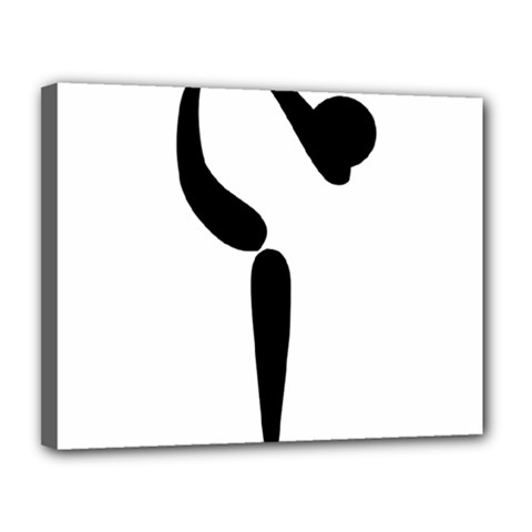 Artistic Roller Skating Pictogram Canvas 14  X 11  by abbeyz71