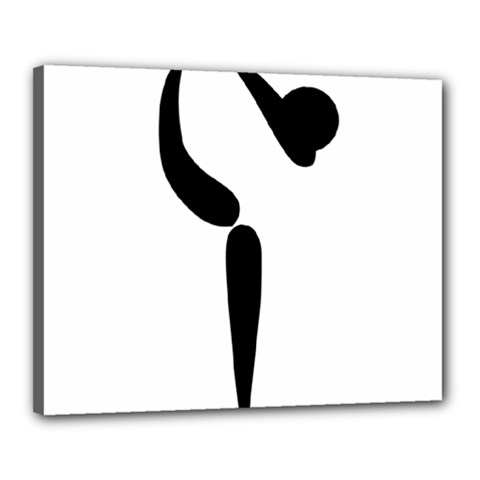 Artistic Roller Skating Pictogram Canvas 20  X 16  by abbeyz71