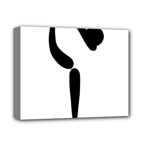 Artistic Roller Skating Pictogram Deluxe Canvas 14  X 11  by abbeyz71