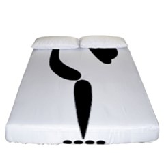 Artistic Roller Skating Pictogram Fitted Sheet (california King Size) by abbeyz71