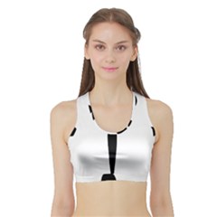 Artistic Roller Skating Pictogram Sports Bra With Border by abbeyz71