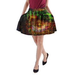Radar Kaleidoscope Pattern A-line Pocket Skirt by Amaryn4rt