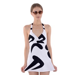 Athletics Pictogram Halter Swimsuit Dress by abbeyz71