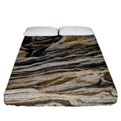 Rock Texture Background Stone Fitted Sheet (california King Size)