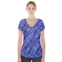 Texture Blue Neon Brick Diagonal Short Sleeve Front Detail Top View1