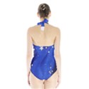 The Substance Blue Fabric Stars Halter Swimsuit View2