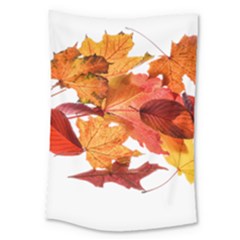 Autumn Leaves Leaf Transparent Large Tapestry by Amaryn4rt