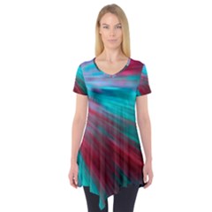 Background Texture Pattern Design Short Sleeve Tunic 