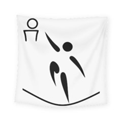 Aéroball Pictogram Square Tapestry (small) by abbeyz71