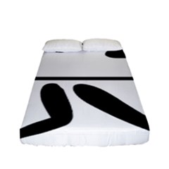 Badminton Pictogram Fitted Sheet (full/ Double Size) by abbeyz71