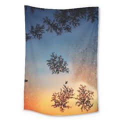 Hardest Frost Winter Cold Frozen Large Tapestry by Amaryn4rt