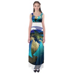 Migration Of The Peoples Escape Empire Waist Maxi Dress by Amaryn4rt
