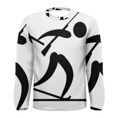 Biathlon Pictogram Men s Long Sleeve Tee by abbeyz71