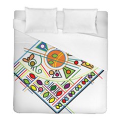 Vector Icon Symbol Sign Design Duvet Cover (Full/ Double Size)