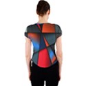 3d And Abstract Crew Neck Crop Top View2