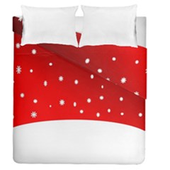 Christmas Background  Duvet Cover Double Side (Queen Size)