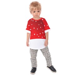 Christmas Background  Kids  Raglan Tee