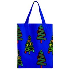 Christmas Trees Zipper Classic Tote Bag by Nexatart