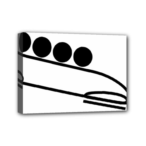 Bobsleigh Pictogram Mini Canvas 7  X 5  by abbeyz71