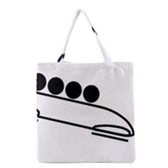 Bobsleigh Pictogram Grocery Tote Bag