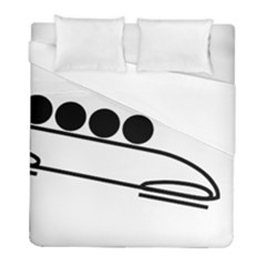 Bobsleigh Pictogram Duvet Cover (Full/ Double Size)