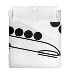 Bobsleigh Pictogram Duvet Cover Double Side (Full/ Double Size)