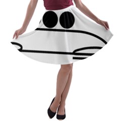 Bobsleigh Pictogram A-line Skater Skirt