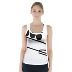 Bobsleigh Pictogram Racer Back Sports Top