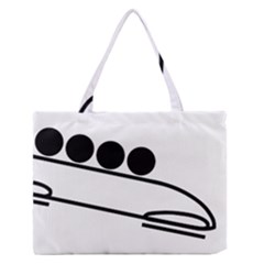 Bobsleigh Pictogram Medium Zipper Tote Bag