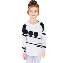 Bobsleigh Pictogram Kids  Long Sleeve Tee