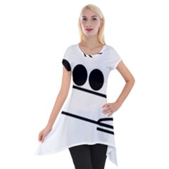 Bobsleigh Pictogram Short Sleeve Side Drop Tunic